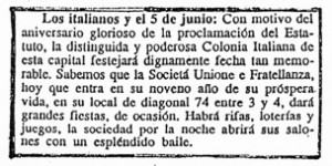 Diario El Día, 5 de junio de 1892