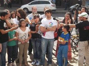 Daniel Cajade en representación de nuestra Obra en la presentación judicial contra la Provincia